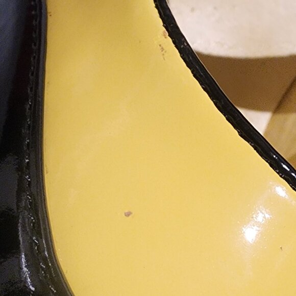 Ellie Black and Yellow Bug Heels - Picture 8 of 9